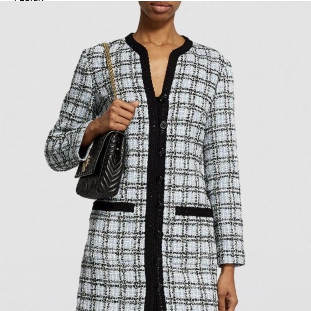 Maje Rizuli Tweed Sheath Mini Dress FR40 NWT